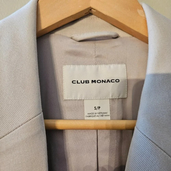 Club Monaco Sculpted Wool Blended Contemporary Casual Tailored Blazer Size Small - Picture 6 of 12